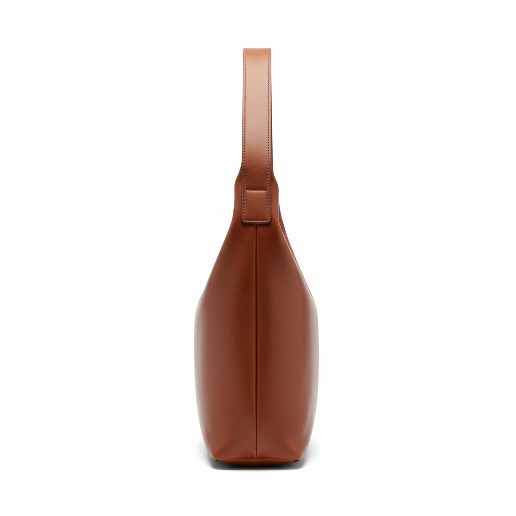 Smooth Flow Hobo Bag – Cinnamon Copper – Side View