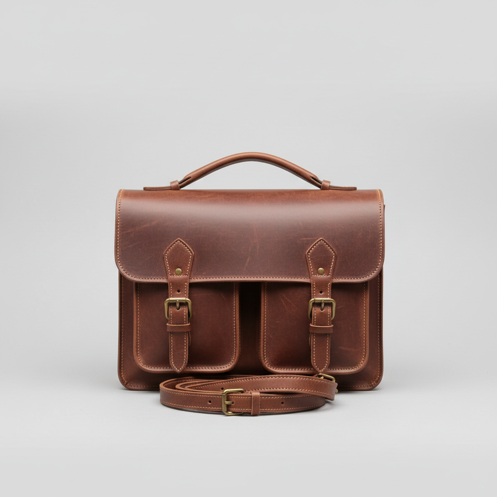 Vintage Satchel in Chocolate Brown – Hero view