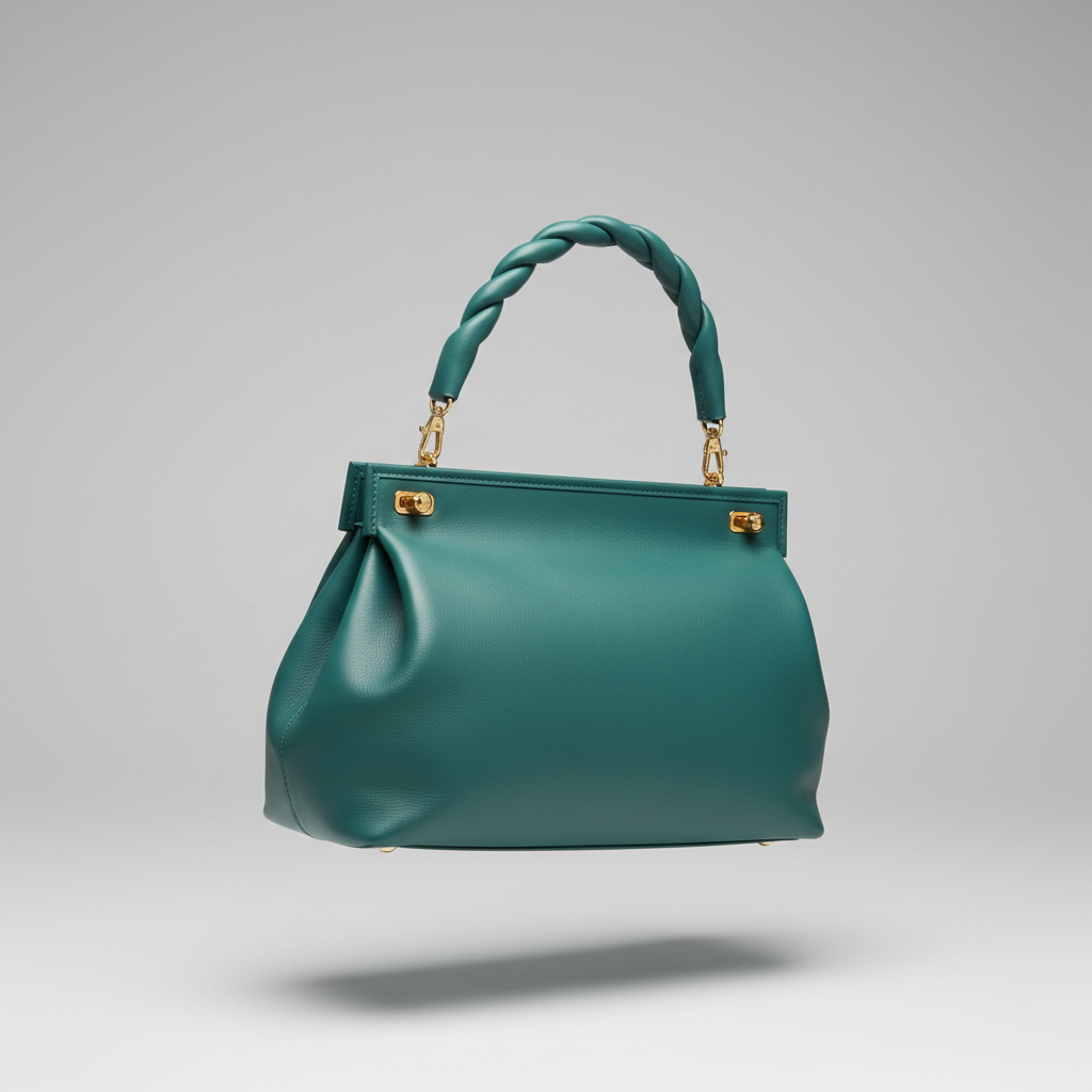 Elegant Motion luxury handbag in Emerald Teal – hero view