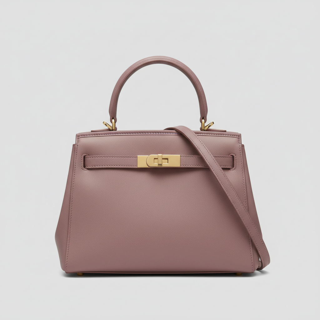 Velvet Grace luxury handbag in Rose Mauve - hero view