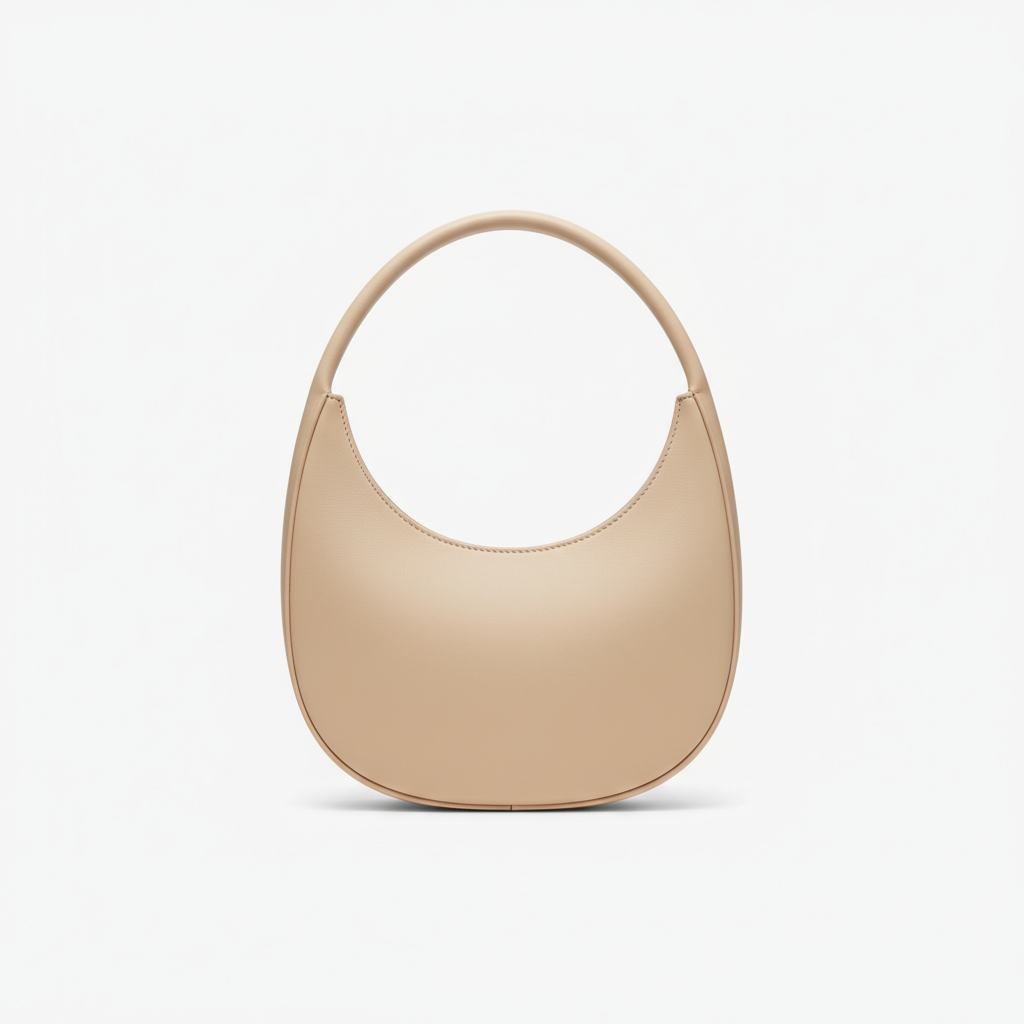 Minimalist Gather Bag – Pearl Beige – Hero