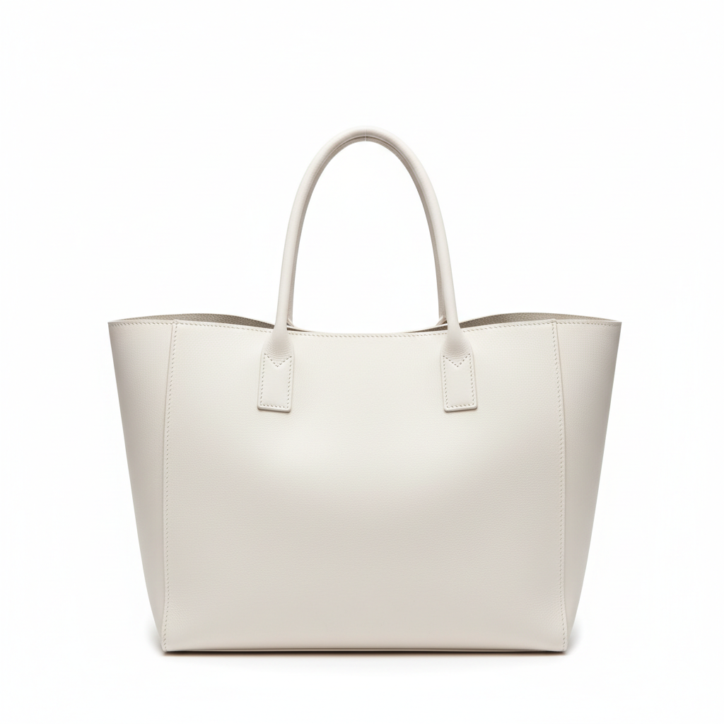 Everyday Shopper Tote – Frost White – Front View