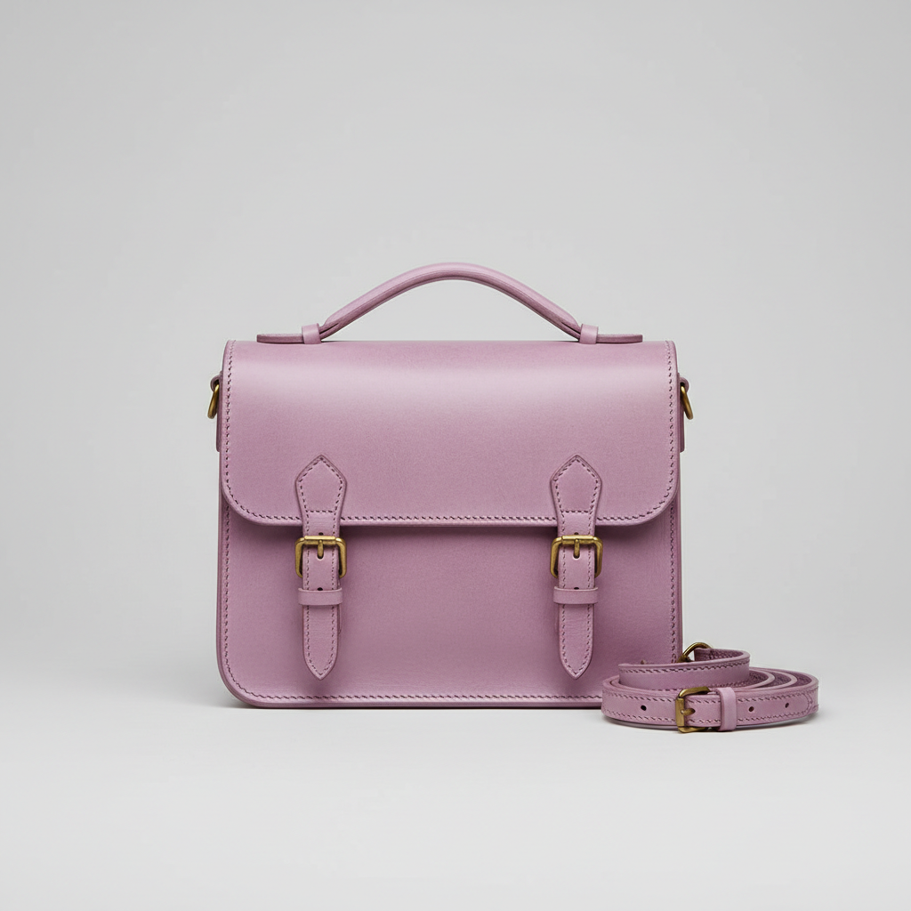 Vintage Satchel in Soft Lilac – Hero view