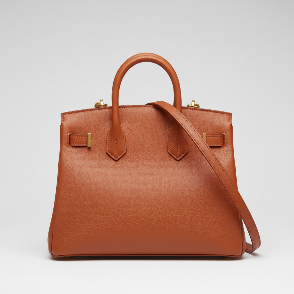 Refined Aura premium handbag in Burnt Sienna - hero view