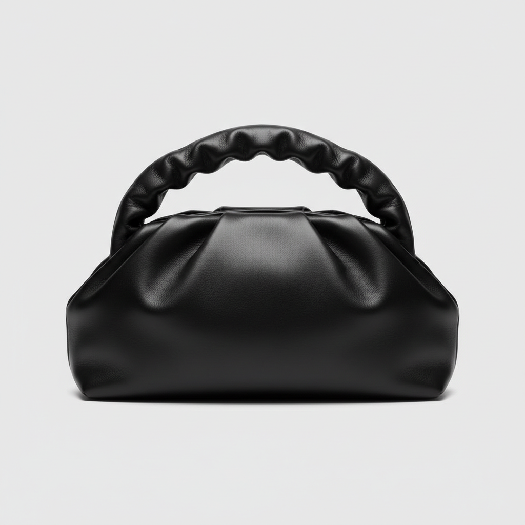 City Sleek Bag in Midnight Black – Front view