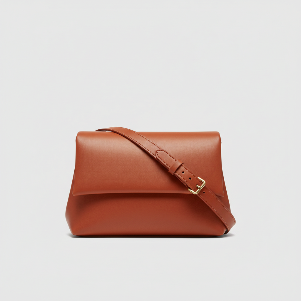 Luxe Harmony luxury shoulder bag in Terracotta Rust - hero view