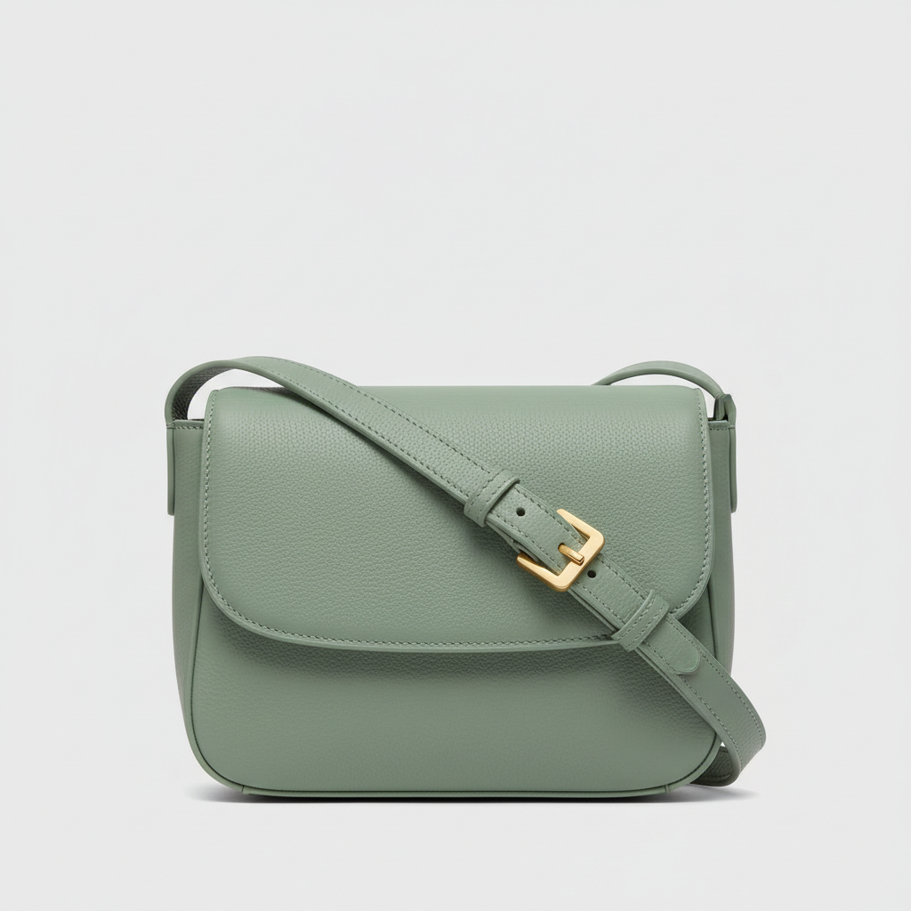 Luxe Harmony luxury shoulder bag in Pistachio Green – hero view