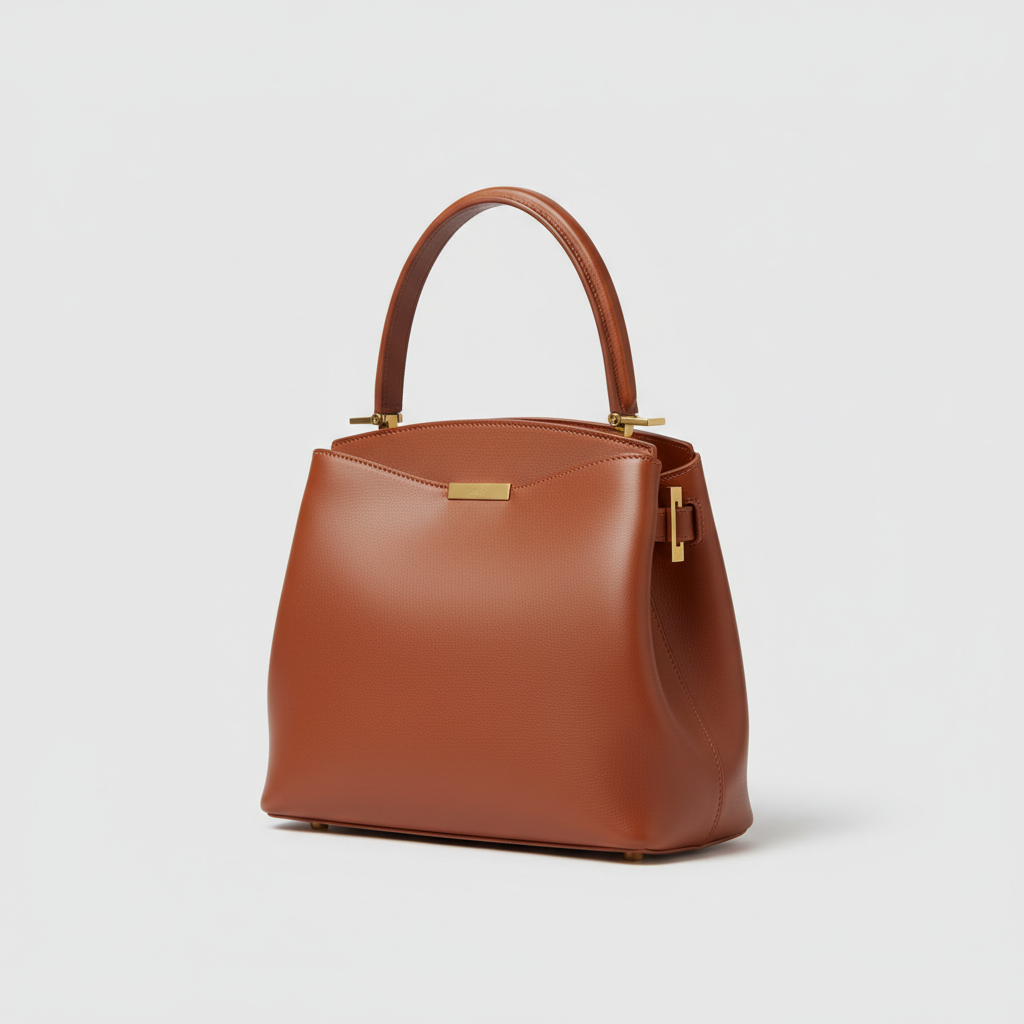 Modern Aura luxury handbag in Cinnamon Copper – hero view