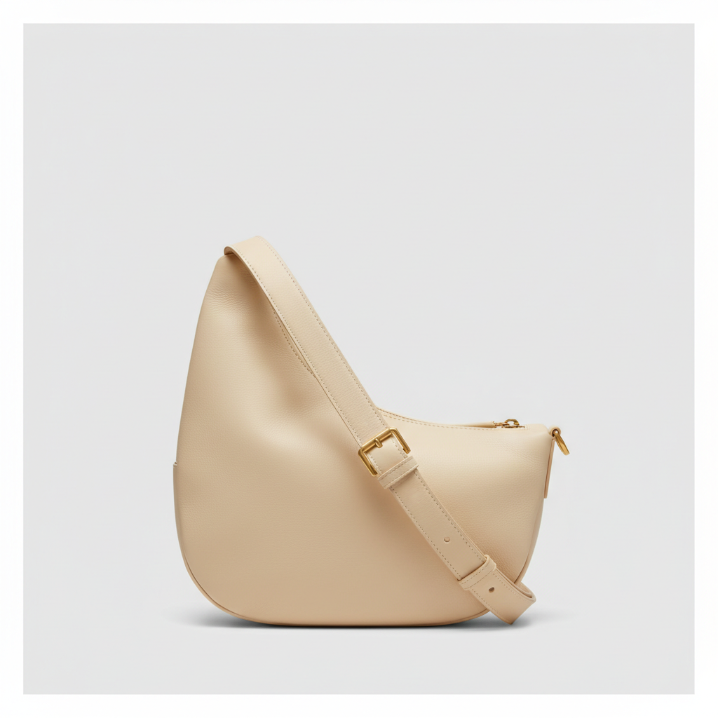 Versatile Sling luxury sling bag in Champagne Cream – front view