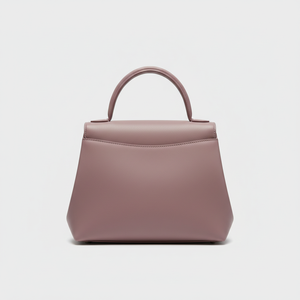 Velvet Grace luxury handbag in Rose Mauve - front view