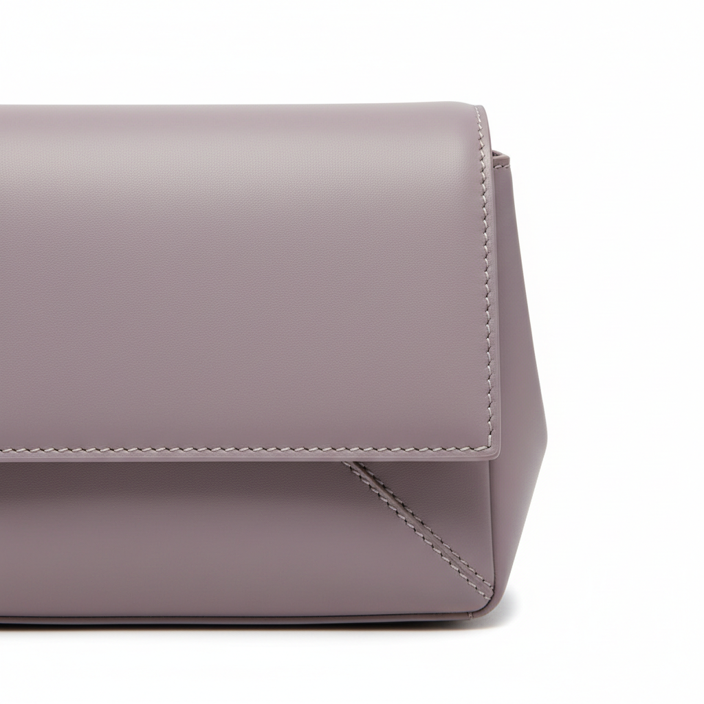 Modern Pouch Bag – Soft Lilac – Leather Detail