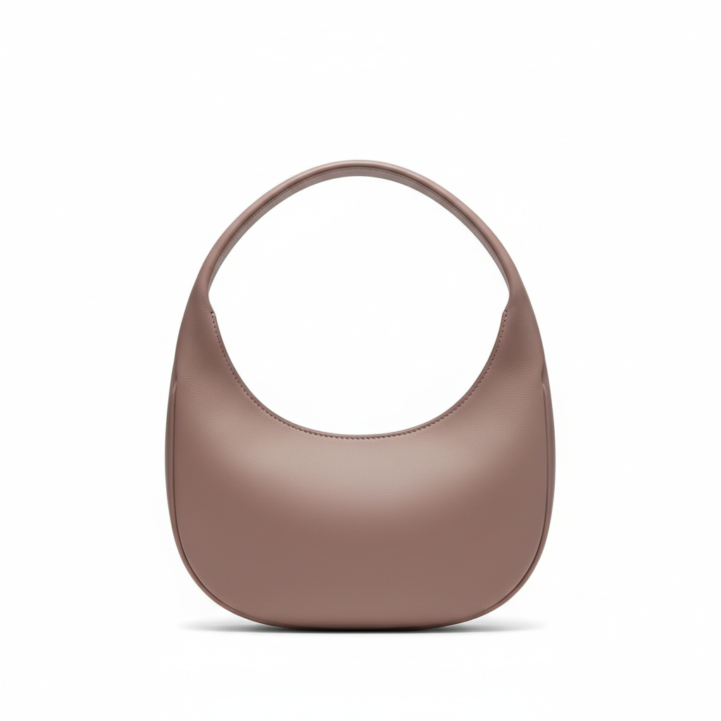 Minimalist Gather Bag – Dusty Mauve – Front View