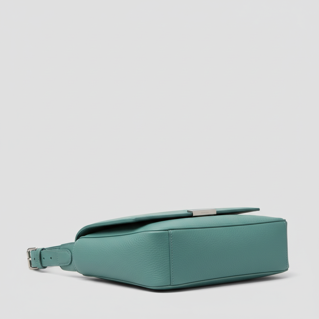 Versatile Sling luxury sling bag in Ocean Teal – side view