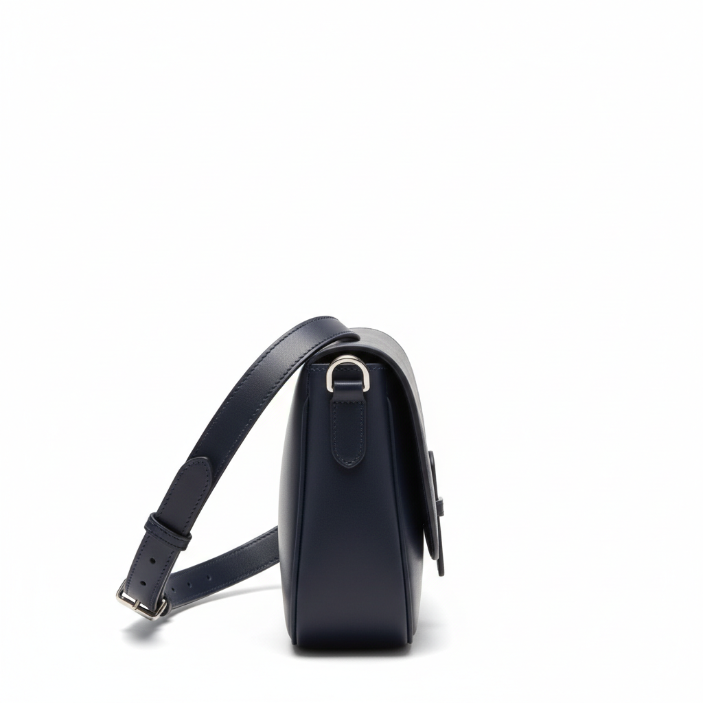 Everyday Saddle Bag – Midnight Indigo – Side View