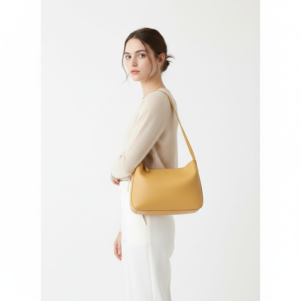 Daily Essentials Bag – Butter Yellow – Model