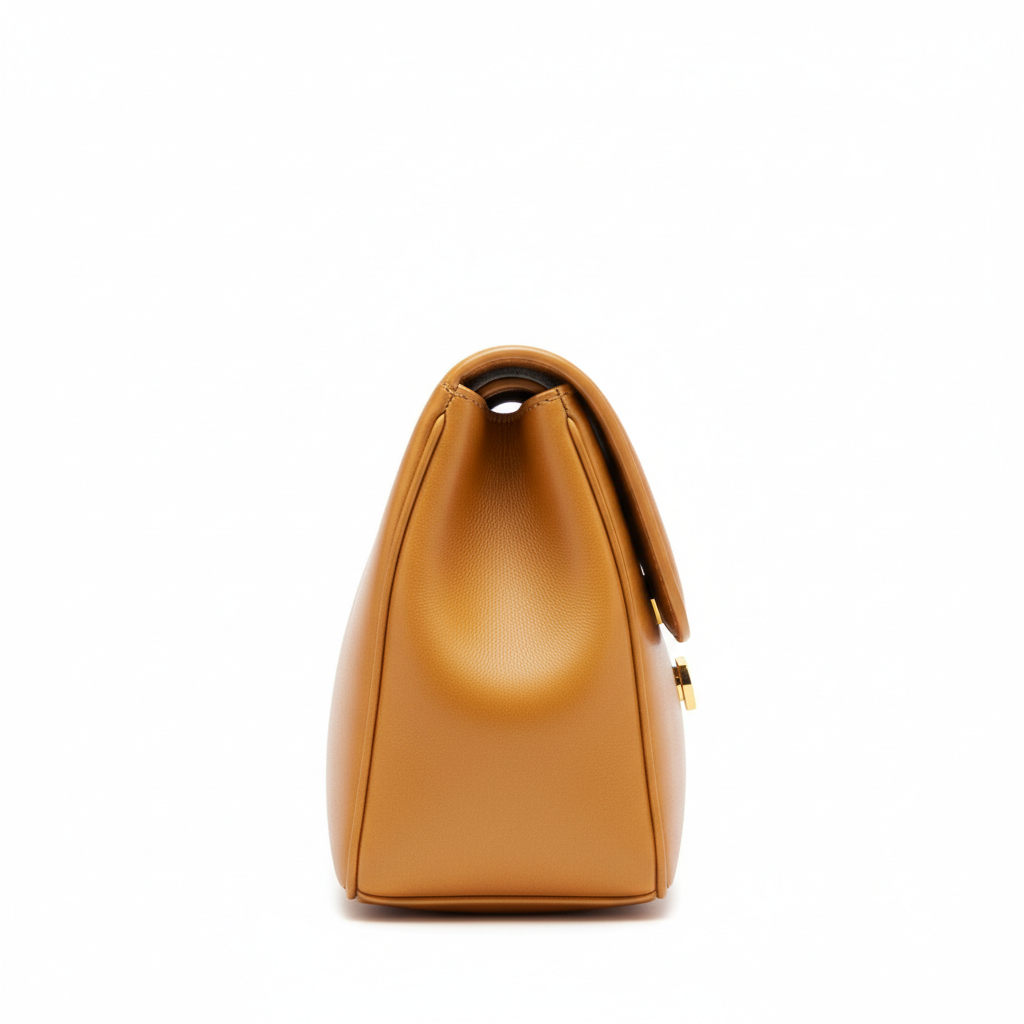 Modern Pouch Bag – Amber Gold – Side View