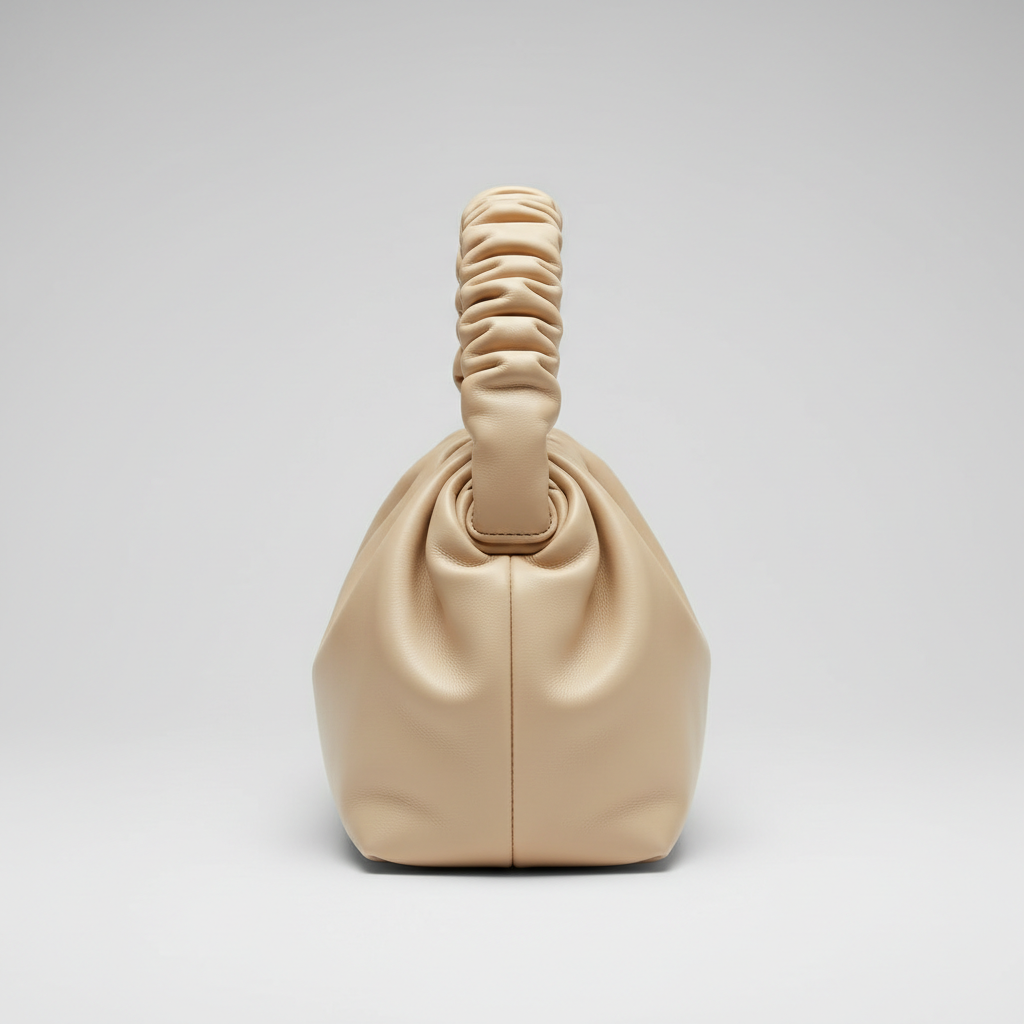 City Sleek Bag in Champagne Cream – Side view
