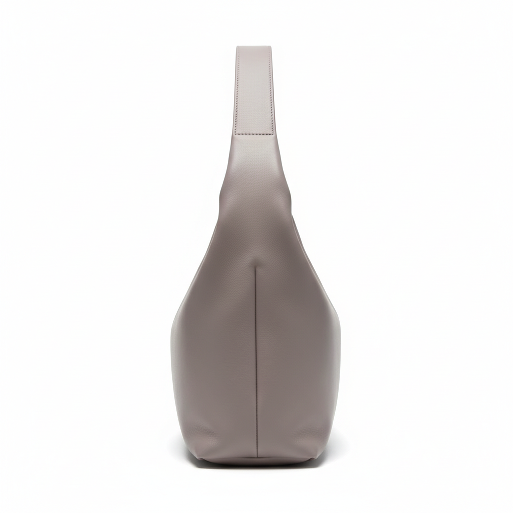 Smooth Flow Hobo Bag – Lavender Grey – Side View